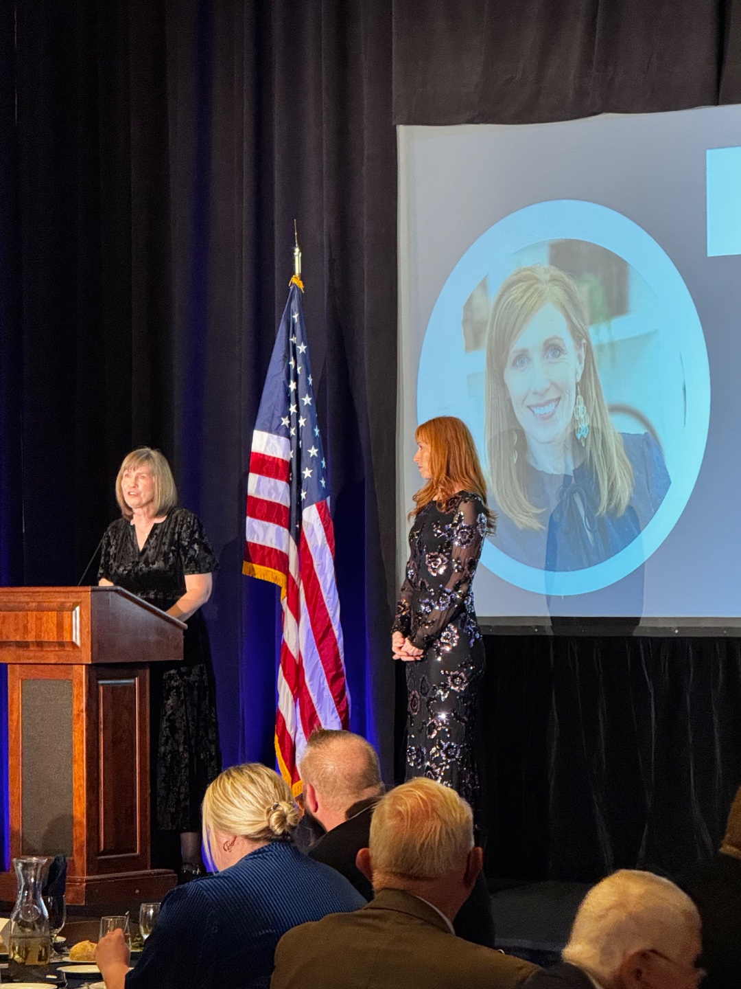 Awards ceremony with professional audio and stage setup