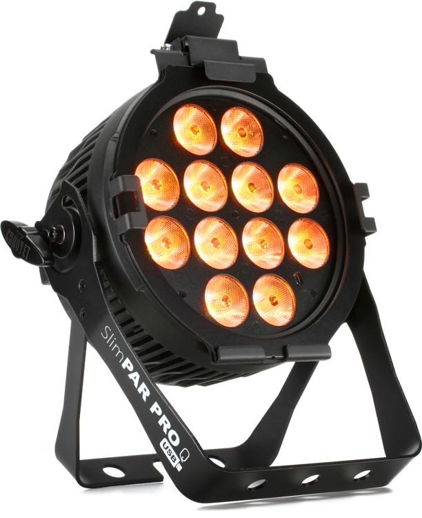 CHAUVET SlimPAR Pro uplighting fixture available for wedding rental in Treasure Valley Idaho from SwissMixx Audio