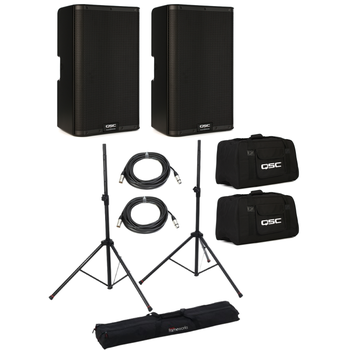 QSC KW122 powered loudspeaker available for wedding audio rental in Boise Idaho Treasure Valley