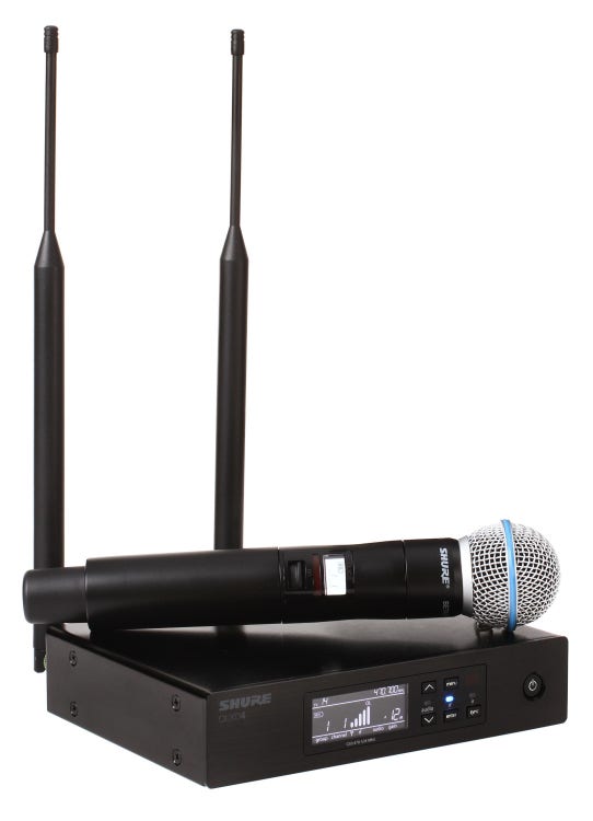 Shure QLXD wireless microphone system available for rent from SwissMixx Audio Boise Idaho